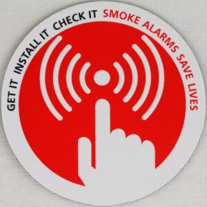 checking smoke alarms